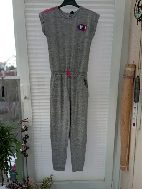 Jumpsuit Mädchen von Y.F.K. Jersy in grau Größe 158 / 164