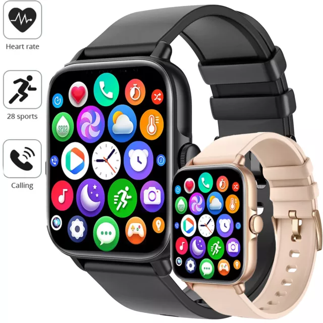 Für Samsung/Huawei Smartwatch Armbanduhr Blutdruck Fitness Tracker Herren Damen