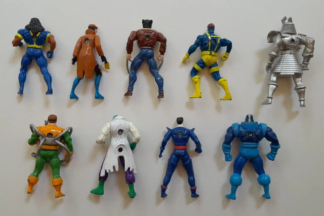 Lot of 9 Toy Biz ToyBiz Marvel Heavy Metal Heroes Spider Man X-Men Die Cast 2