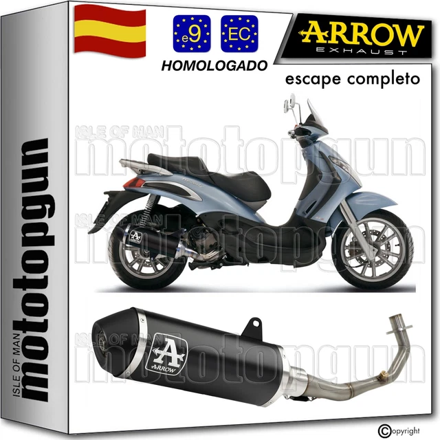 ARROW Tubo De Escape Completo Aluminio Homologado Piaggio Medley 125