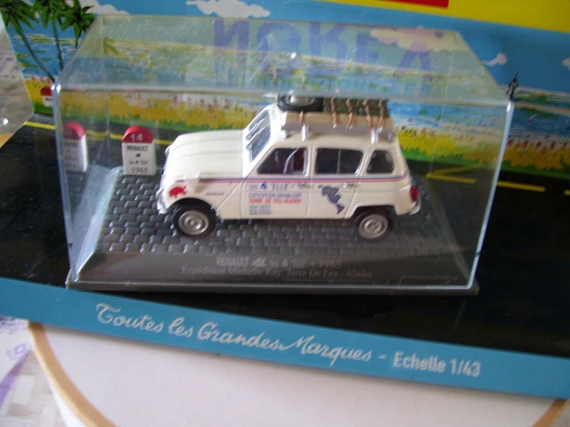 Renault 4L Les 4 Elle Blanc Terre De Feu Universal Hobbies 1965 Boite 1/43