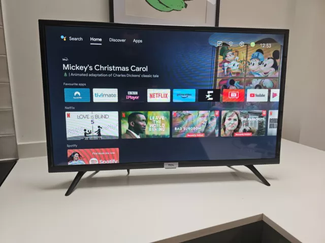 TCL 32ES568 32 Inch HD Smart Android TV HDR UK Very Good