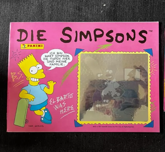 Empty Album Vide Stickers Panini The Simpsons  Century Fox 1991  Rare