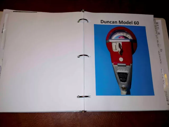Duncan Model 60 Parking Meter Service Manual - 3rd Edition