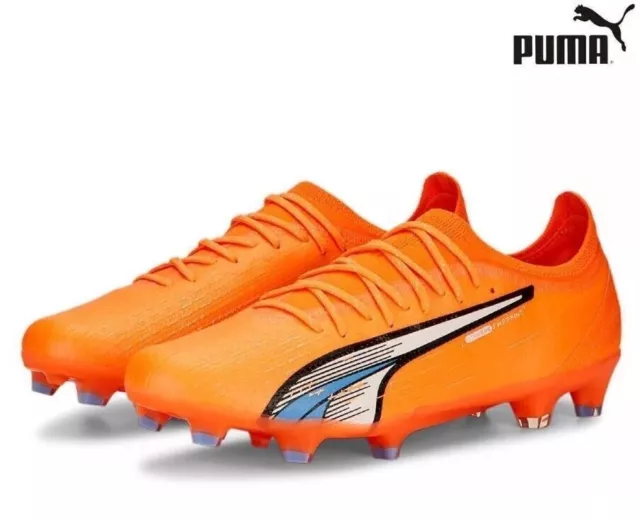 Puma Ultra Ultimate FG AG Orange 107163-01 Soccer Cleat's Men's Size 6.5 or 11.5