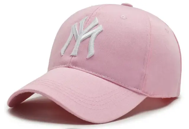 Unisex New York NY Yankees Baseball Men+Women Hat Sport Snapback Cap Cotton Pink