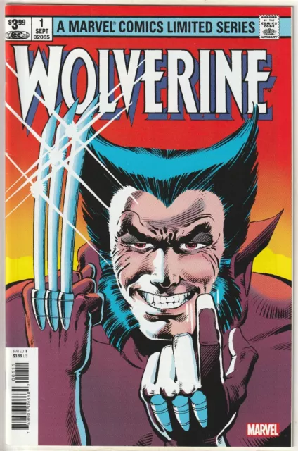 Wolverine Limited Series 1 VF+ to VF/NM 2020 Facsimile Claremont Miller 1982