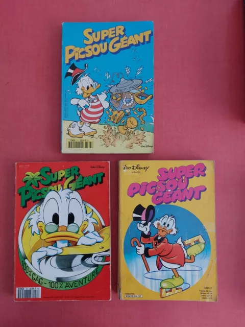 lot 3 SUPER PICSOU GEANT N°4: 02/84 - N°55: 08/94 - N°67: 08/95