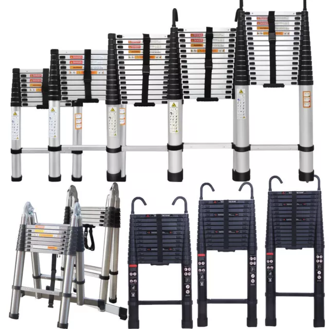 Portable Telescopic Ladders Folding Loft Ladder Multi-Purpose Extendable Steps