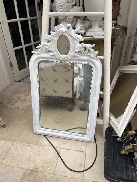 Pretty Painted Wall Mirror, Shabby Chic Mirror, Painted Mirror Collection Only