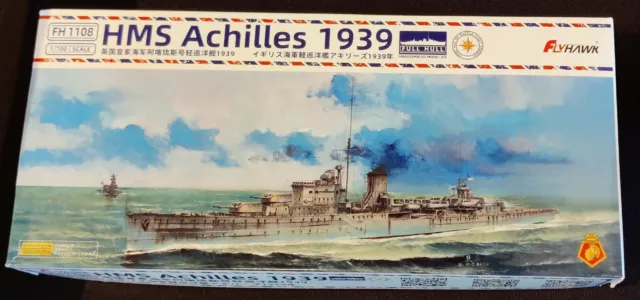 FlyHawk Model - FH1108,  Light Cruiser HMS Achilles 1939, 1:700