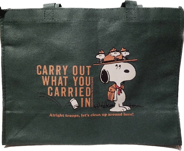 SDCC 2023 Comic Con Peanuts Tote Shopping Bag Snoopy Woodstock
