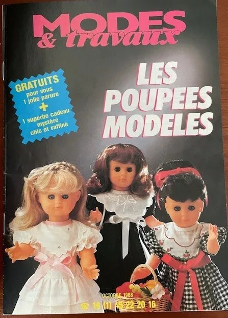 Modes et travaux, livret poupées  Octobre 1988
