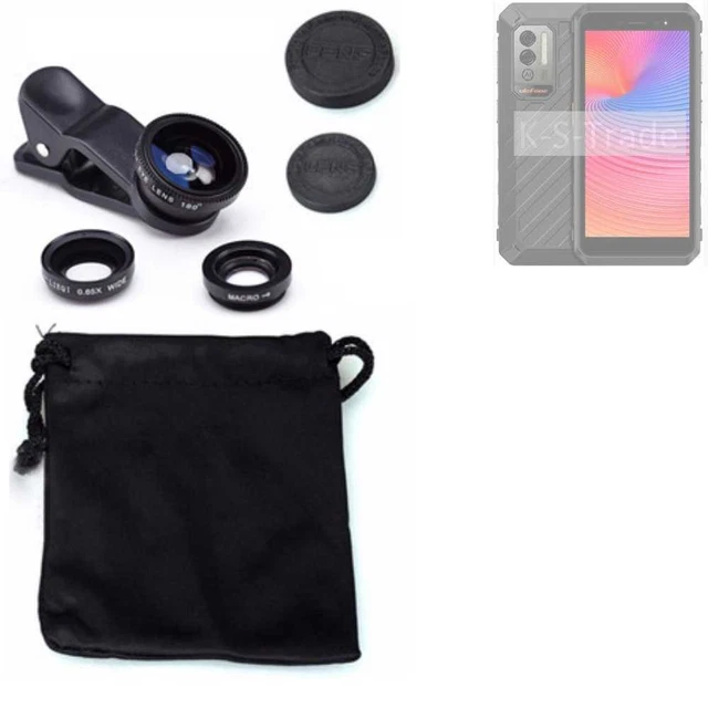 Pour Ulefone Power Armor X11 Objectifs Smartphone Lentilles fisheye macro grand