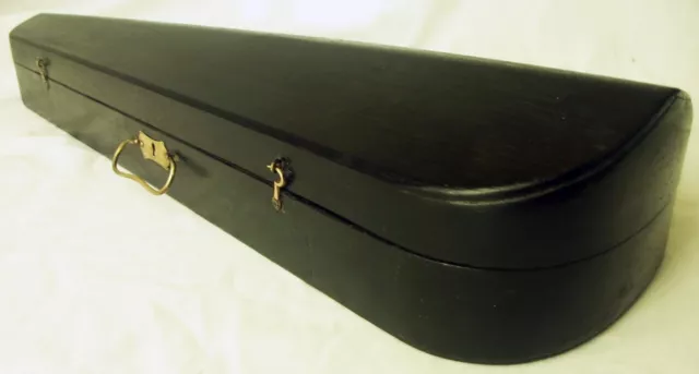 OLD WOODEN GERMAN VIOLIN CASE ANTIQUE RARE COFFIN-CASE バイオリン скрипка 小提琴 r9