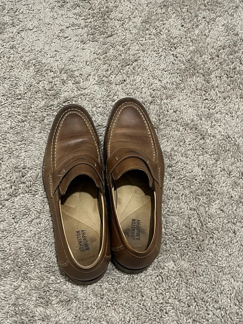 JOHNSTON MURPHY Garner Penny 20 9592 Leather Tan Men s Shoes 45.00 PicClick