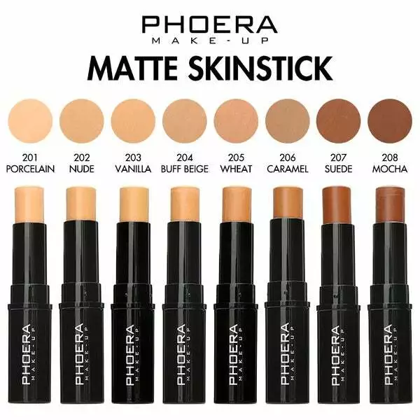 Phoera Matt Concealer Kontur Make-up Stick Aufhellen Hautfarbe Lang Ölkontrolle