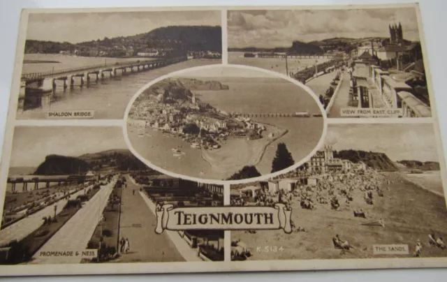 Vintage Postcard: 'Teignmouth', Devon. Unused Postally.