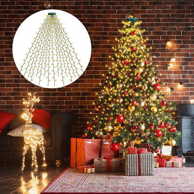 Viola EONYUANGUO 10M 80 luci a LED per albero di Natale con luci a 2 modalità alimentate a batteria per decorazioni natalizie Luci delle fate di Natale 