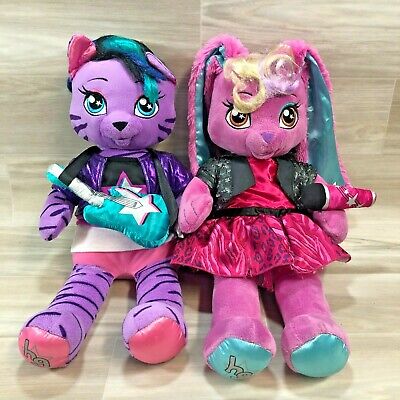 Pair of 20" Build A Bear BAB Honey Girl HG Plushes with clothes & accessories