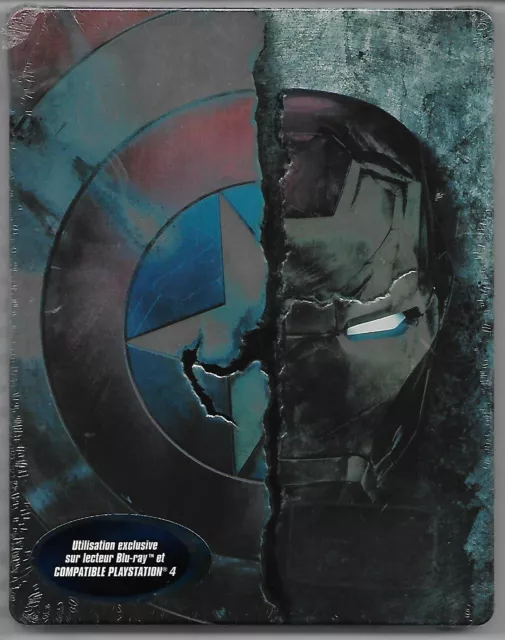 CAPTAIN AMERICA CIVIL WAR - Marvel /Blu-Ray 2D+3D Steelbook Neuf sous blister VF