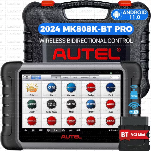 Autel MaxiCom MK808BT PRO Bluetooth Auto Car Full System Diagnostic OBD2 Scanner