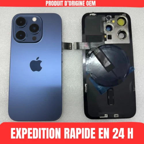 Chassis vitre arrière complet prémonté iPhone XR - KIT OUTILS OFFERTS