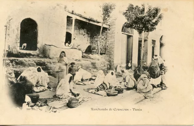 Carte Postale Tunisie Tunis Tunis Marchands De Couscous