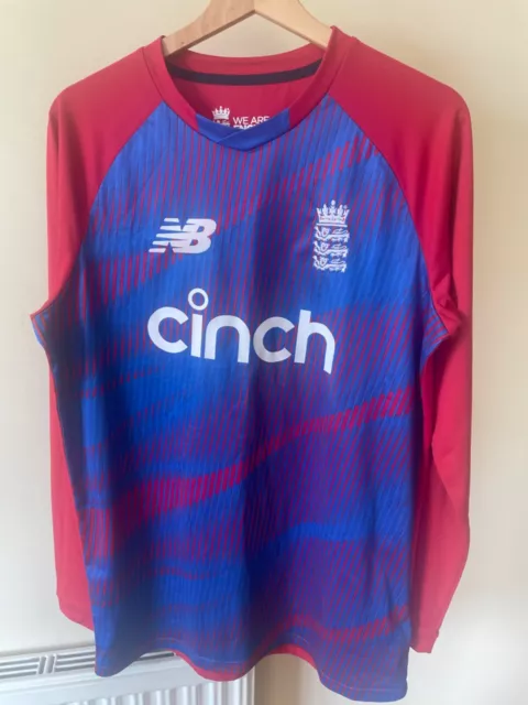 England New Balance Cinch T20 Cricket Shirt - Medium