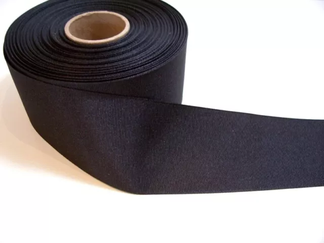 Wide Black Ribbon, Black Grosgrain Ribbon 2 1/4" wide x 5 yards, Offray, 986