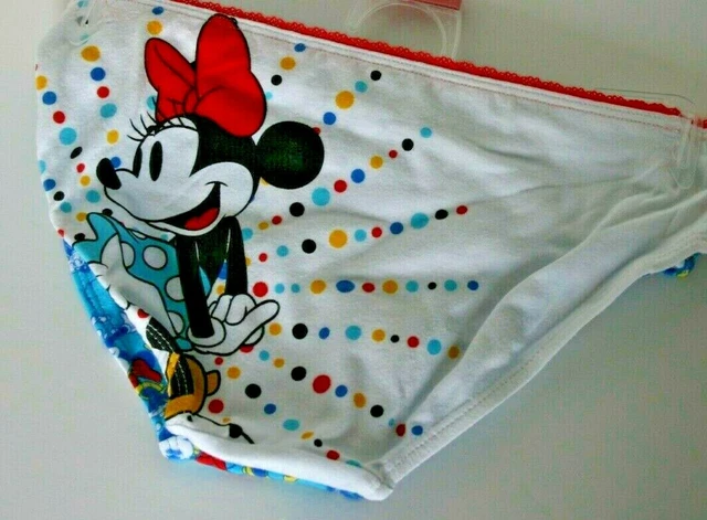 Disney Minnie Mouse Girls Underwear/Panty 2 pk Size L Tagless 100% Cotton NWT