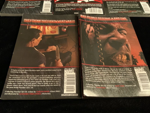 Punisher Max by Garth Ennis Vol 2-6 + 2 Marvel TPB 2018 See Desc. VG 6