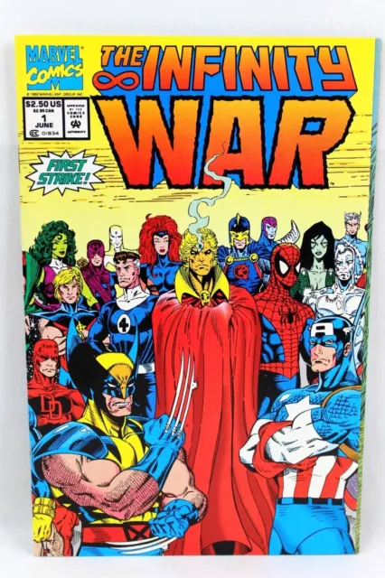 Infinity War #1 Adam Warlock Thanos UPC Newsstand 1992 Marvel Comics VF-