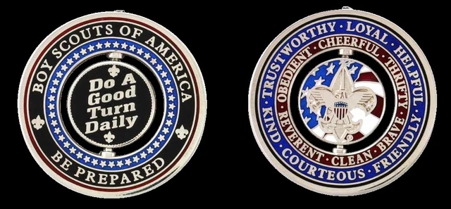 Boy Scouts of America Beautiful Good Turn Spinner Coin - BSA