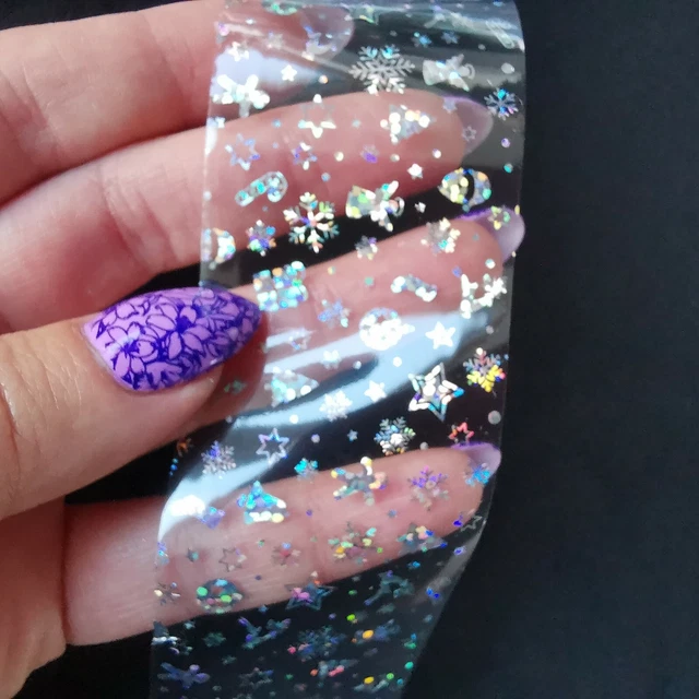 CHRISTMAS NAIL ART FOIL Nail Art Transfer Sticker Foils Decal Stickers Holo