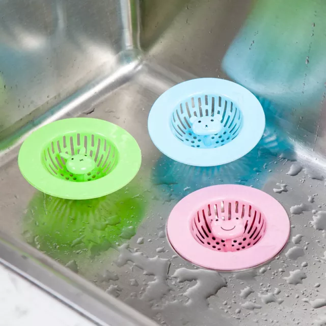 Plastic Kitchen Waste Sink Strainer Portable Filter Net Drain Hair Stopper