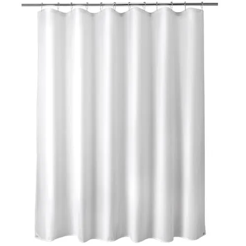 Extra Long Shower Curtain Liner Washable, 72 x 84 Inches, White Shower Liner ...