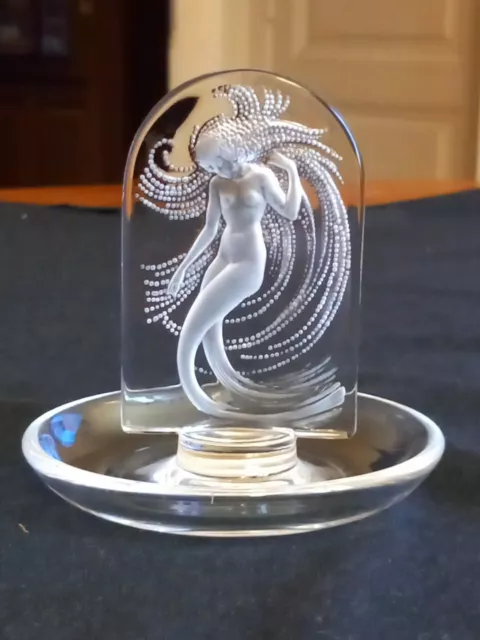 Baguier Art Déco en cristal de LALIQUE " Naïade "