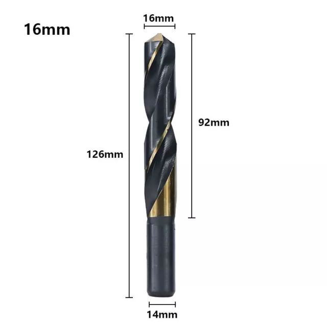 Reduced Shank Drill Bits Wood Metal Working 14-25mm Twist Hole Drilling Tools