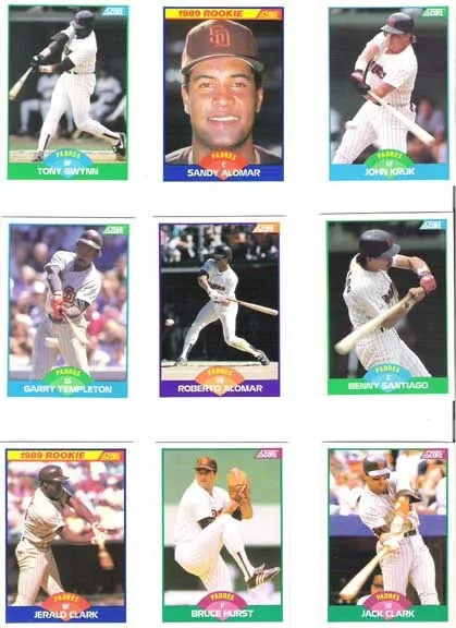 1989 Score Baseball MLB cards - Pick your Team Set with Traded