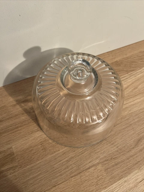 ANCIEN BEURRIER TERRE cuite couronne fleuri Alsace avec sa cloche aérée