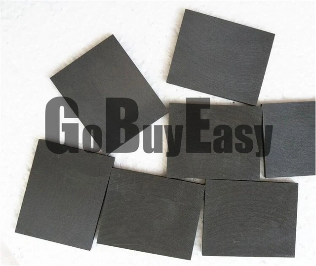 5PCs 99.99% Pure Graphite Electrode Rectangle Sheet 50*40*3mm