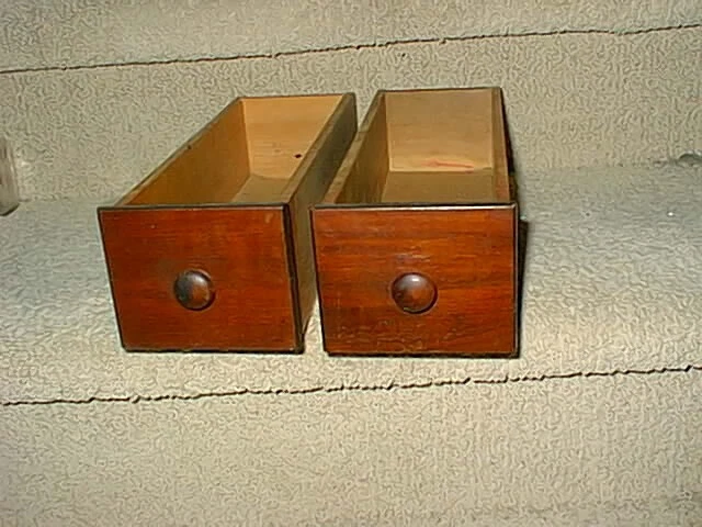 Set of 2 Vintage Sewing Machine Drawers Antique