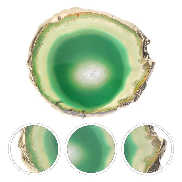 Geode Steine Bahn Kristall Tasse Matte Gericht Matte Poliert Stein Untersetzer