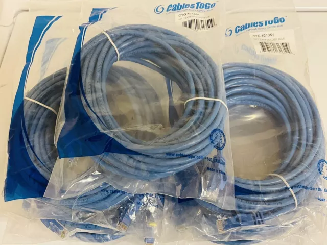 Lote de 7 cables para ir cat6 cable de conexión - 1 x rj-45 35 ft azul -31351- 1775787