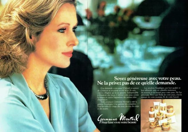 Publicité Advertising 099  1978   cosmétiques cremes beauté Germaine Monteil (2p