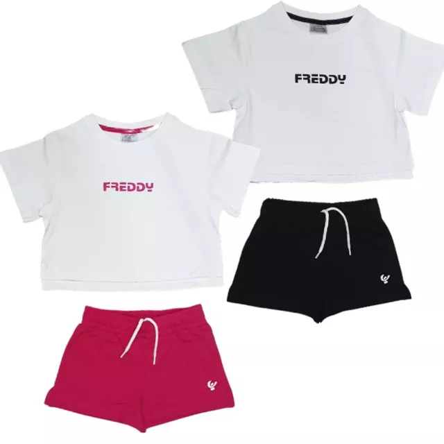 Completo Ragazze Freddy Fr1286 Bpantaloncino E T-Shirt