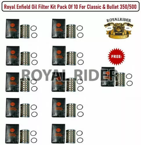 Kit de filtro de aceite Royal Enfield, paquete de 10, 1 paquete gratis para...