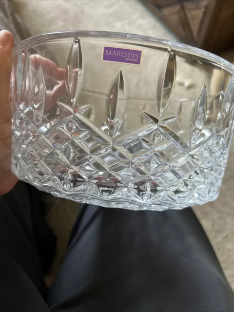 Marquis By Waterford Markham Collection 9" Serving Bowl Clear Crystal NIB