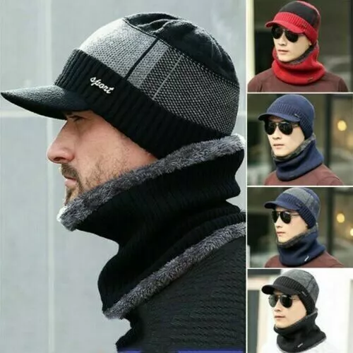 Gorros Gorras De Invierno Para Hombre Sombrero El Frio Bufanda De Moda